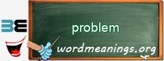 WordMeaning blackboard for problem